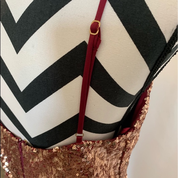 Gold/purple 1X Ombré maxi gown - Picture 5 of 9